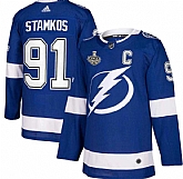Lightning 91 Steven Stamkos Blue 2020 Stanley Cup Champions Adidas Jersey,baseball caps,new era cap wholesale,wholesale hats
